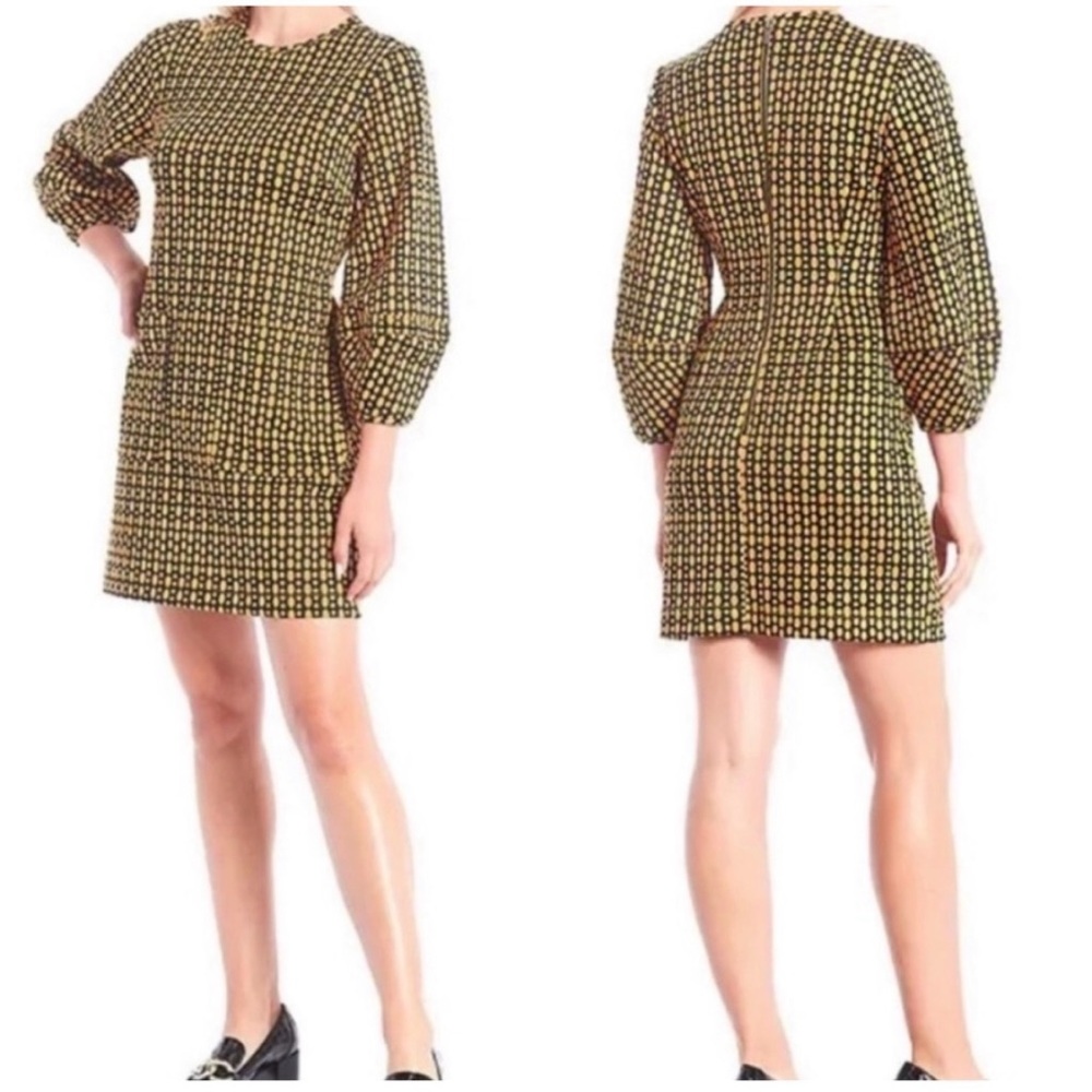 Elegant Gold Patterned Dress